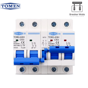 Tomzn TOB7Z-63 2P+2P 63A DC MTS Dual Power Manual Transfer Switch Circuit Breaker for PV System