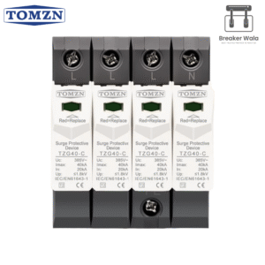 Tomzn AC 4Pole 3 Phase SPD House Surge Protector Device